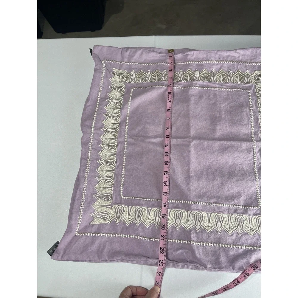 Echo Design 23 x 23 Lavender Embroidered Pillow Shams Set Of 2